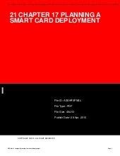 planning a smart card deployment|Keys to Successful Smartcard Deployments .